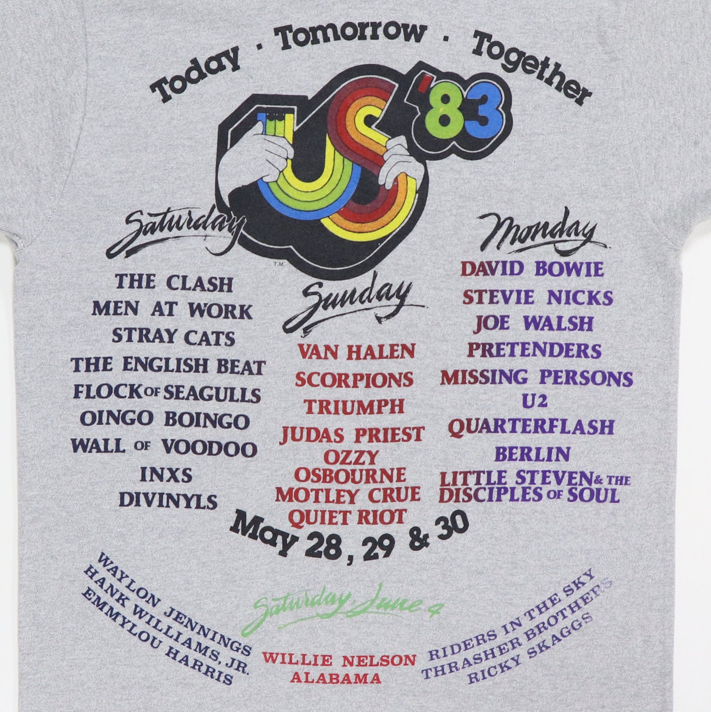 1983 Us Festival Concert Shirt
