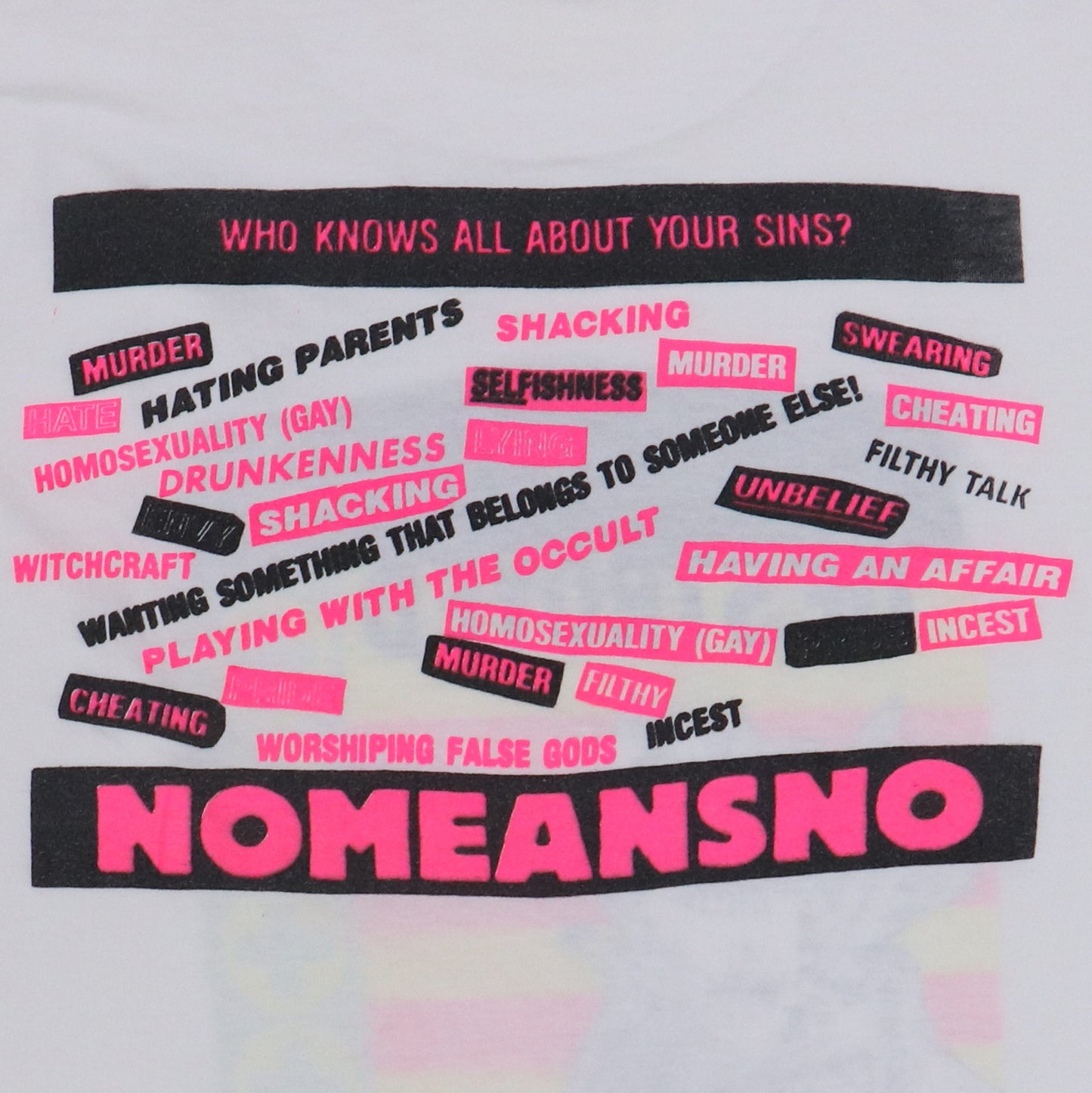 1988 Nomeansno Small Parts Isolated and Destroyed Shirt