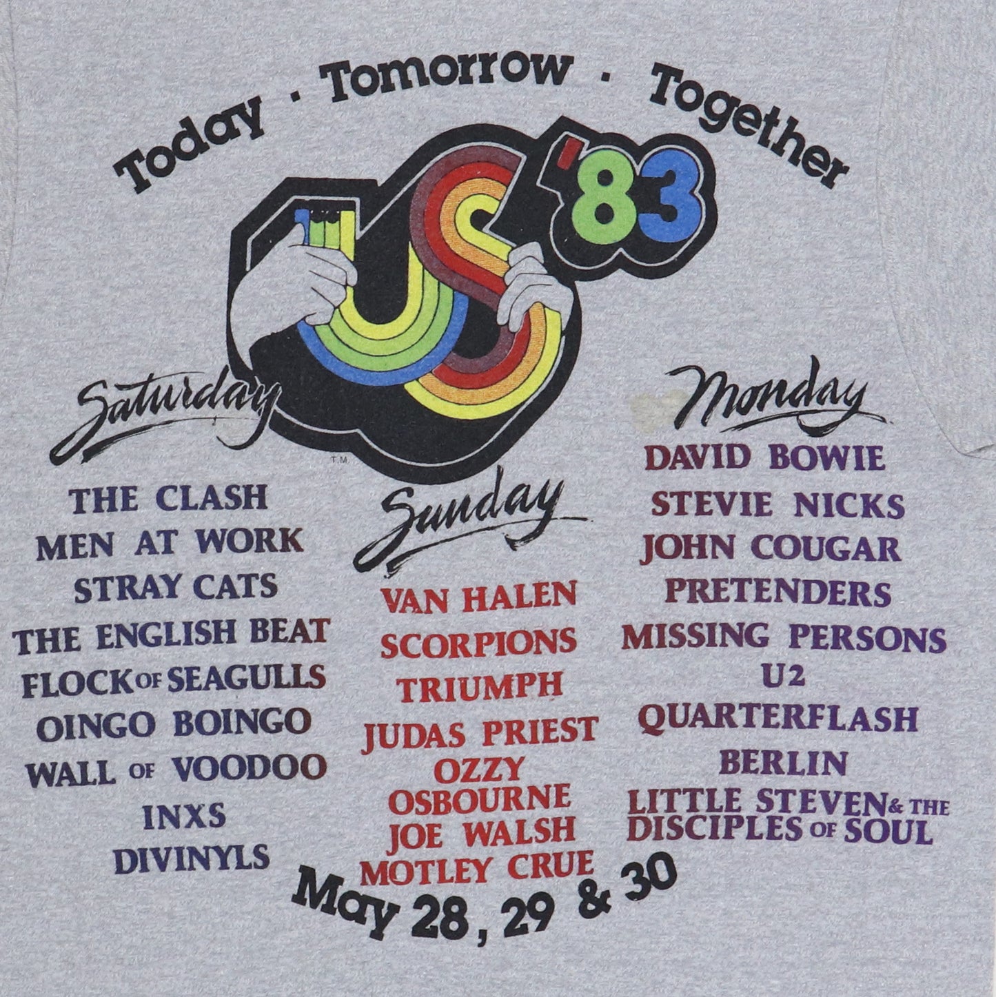 1983 Us Festival Concert Shirt