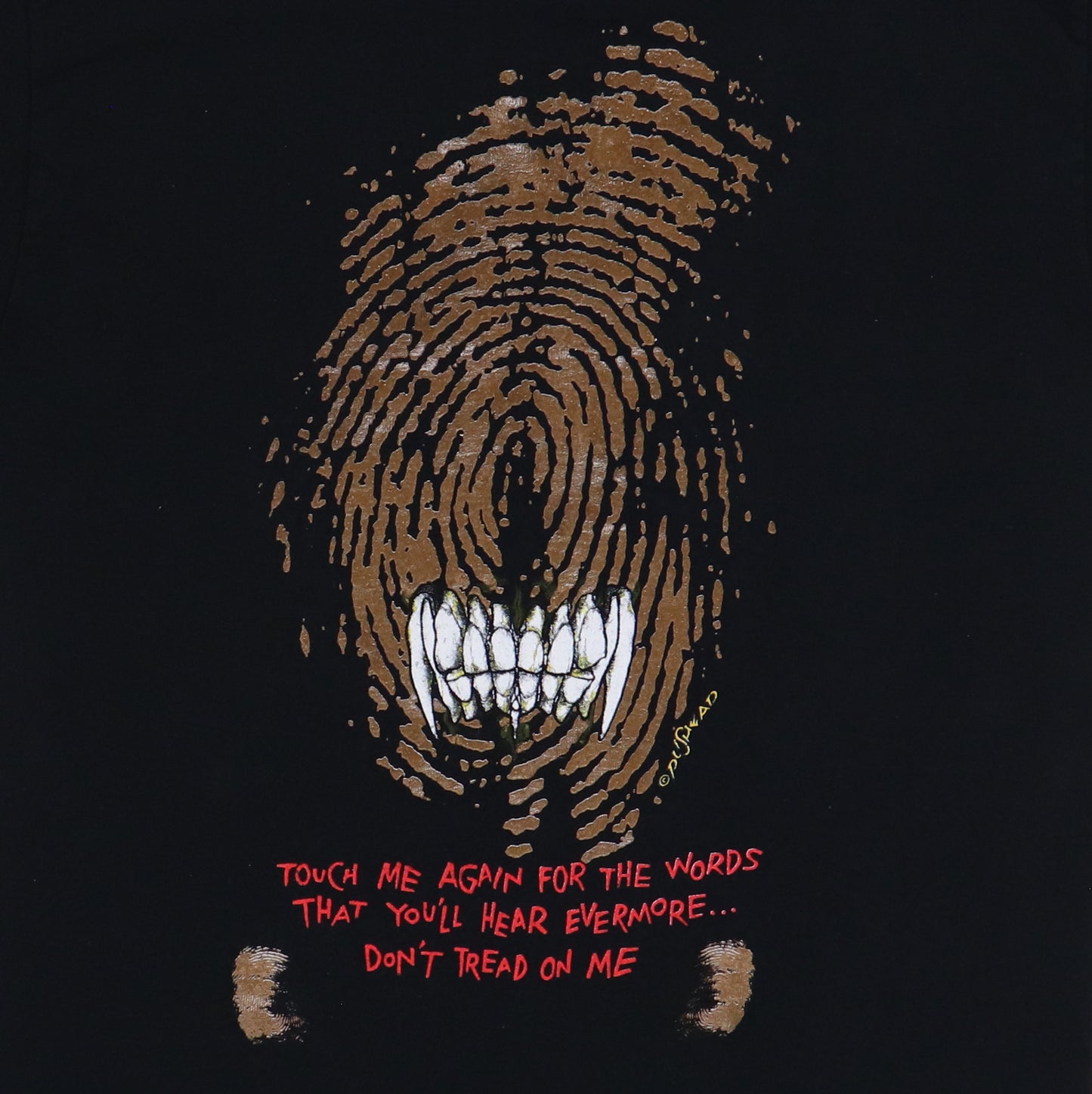 1991 Metallica Don't Tread On Me Shirt