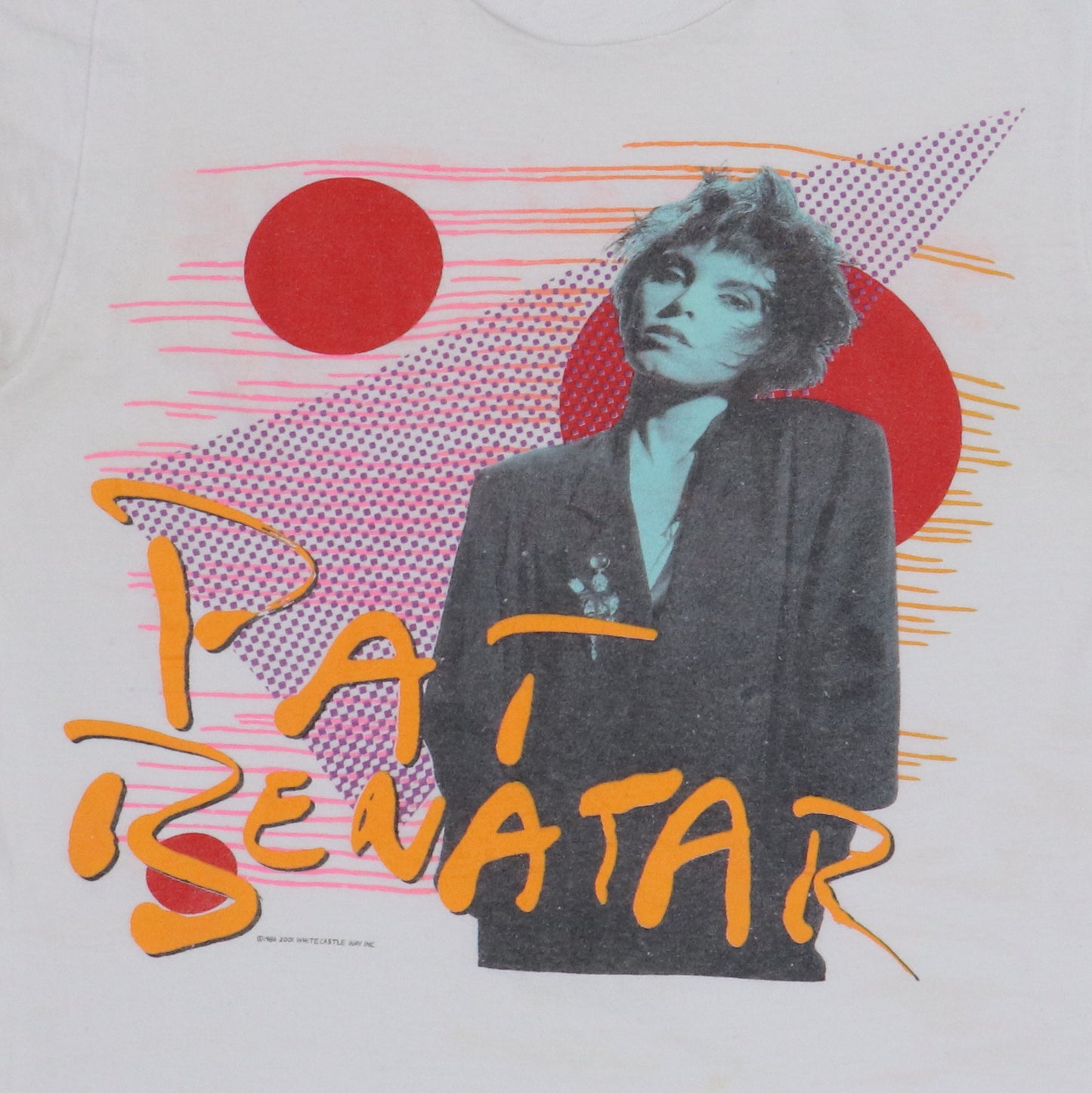 1986 Pat Benatar Seven The Hard Way Tour Shirt Detail