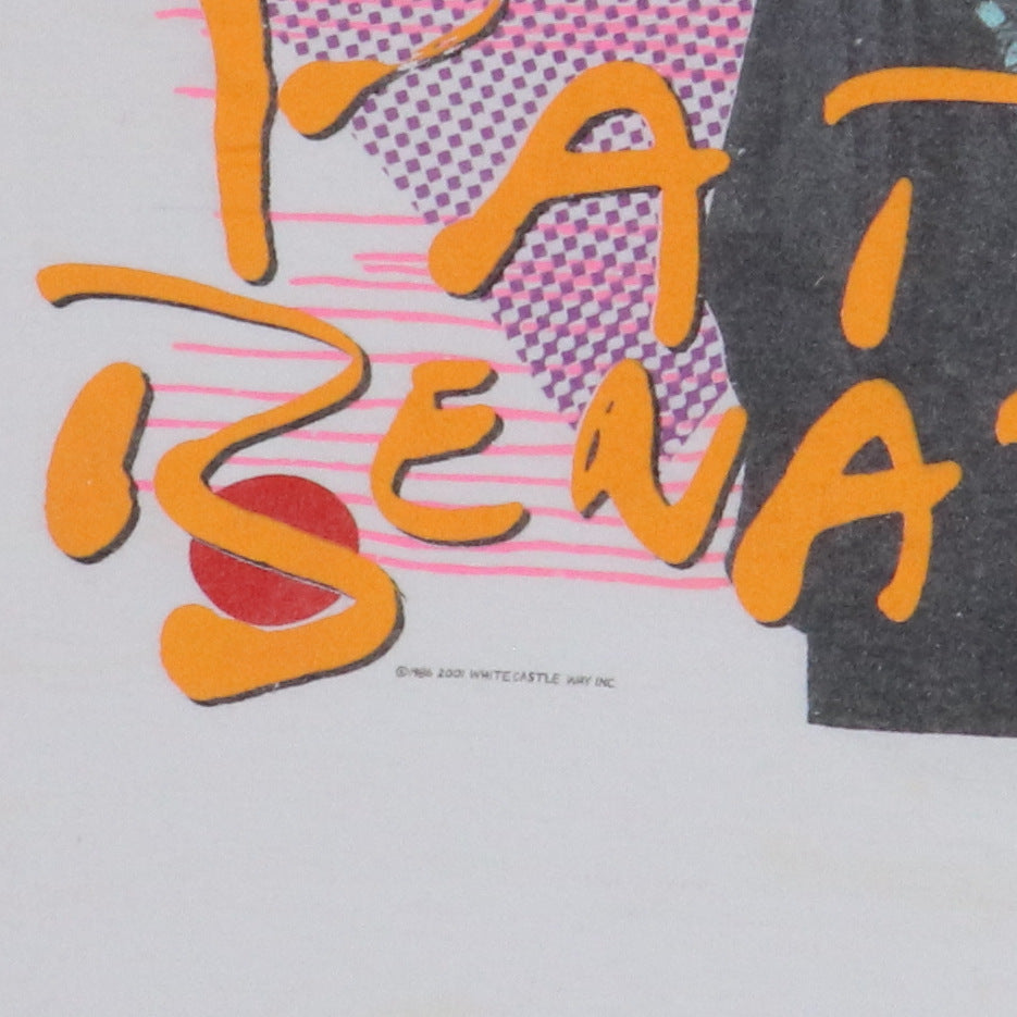 1986 Pat Benatar Seven The Hard Way Tour Shirt Detail