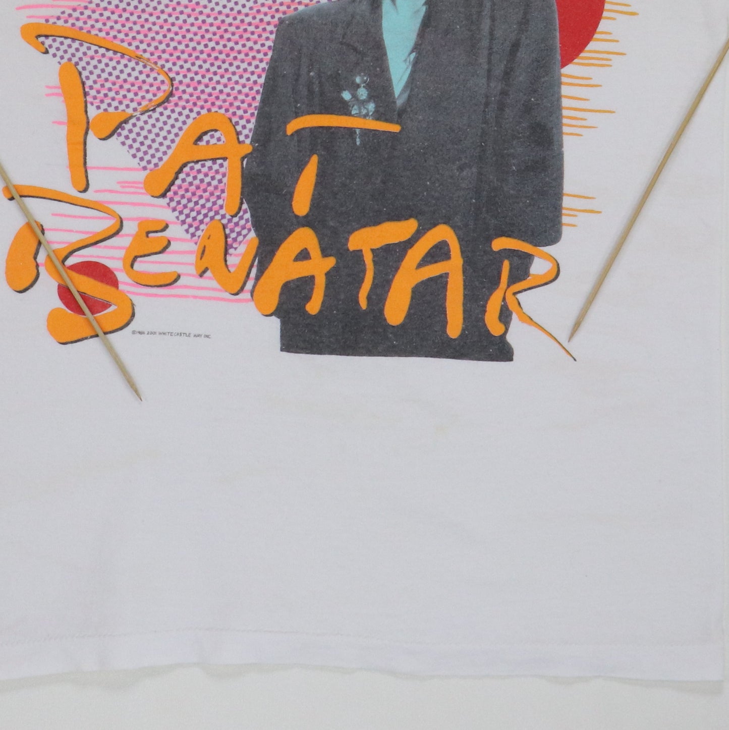 1986 Pat Benatar Seven The Hard Way Tour Shirt Detail