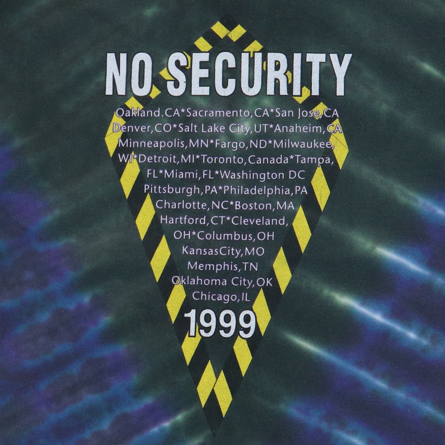 1999 Rolling Stones No Security Tour Tie Dye Shirt