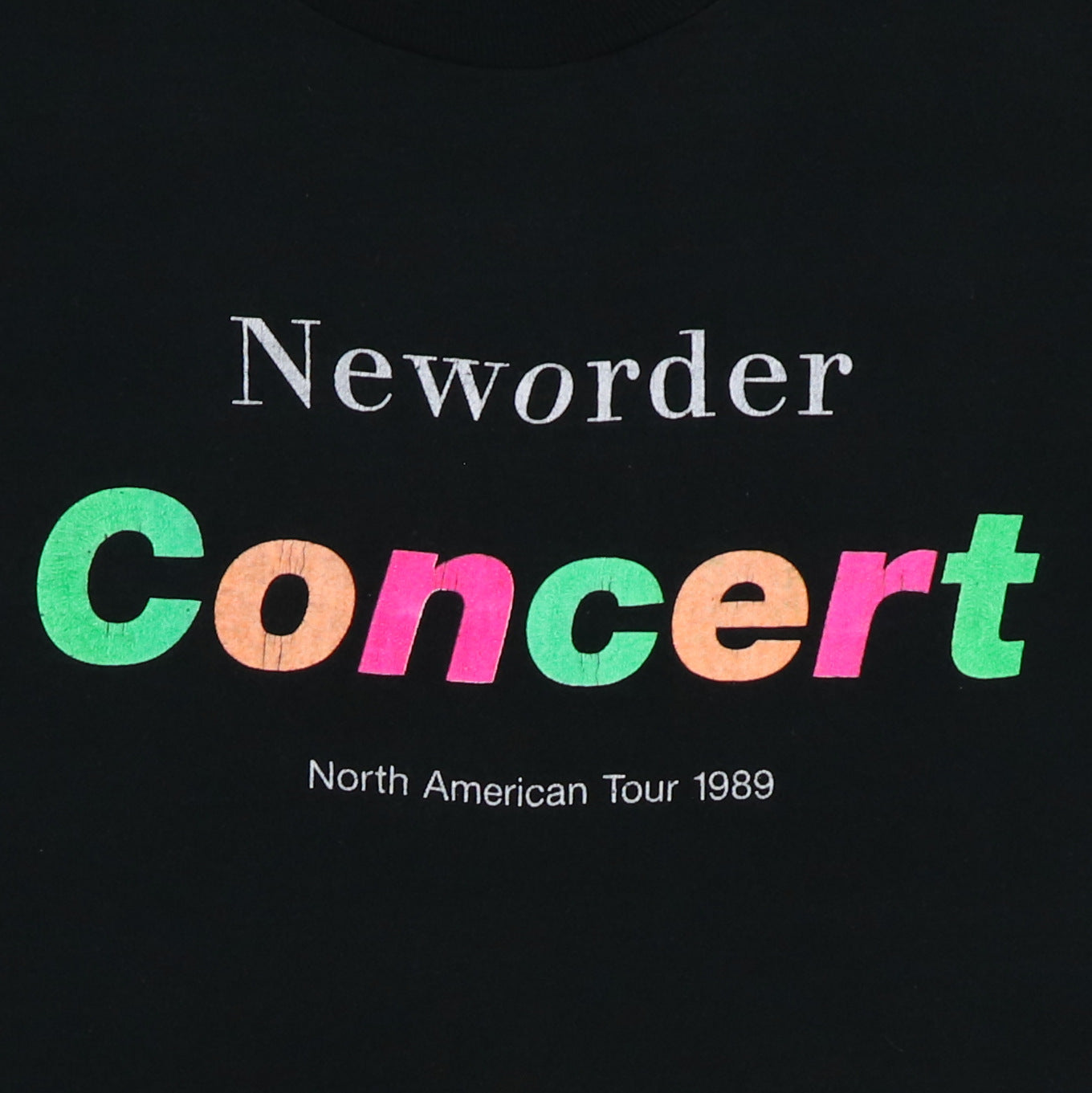 1989 New Order North American Tour Shirt