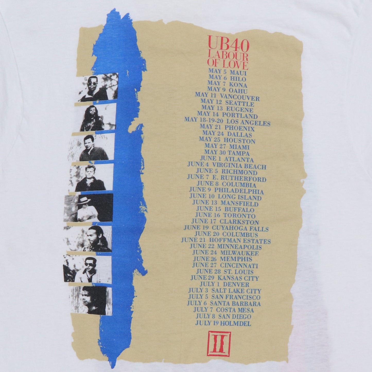 1990 UB40 Labour Of Love Tour Shirt