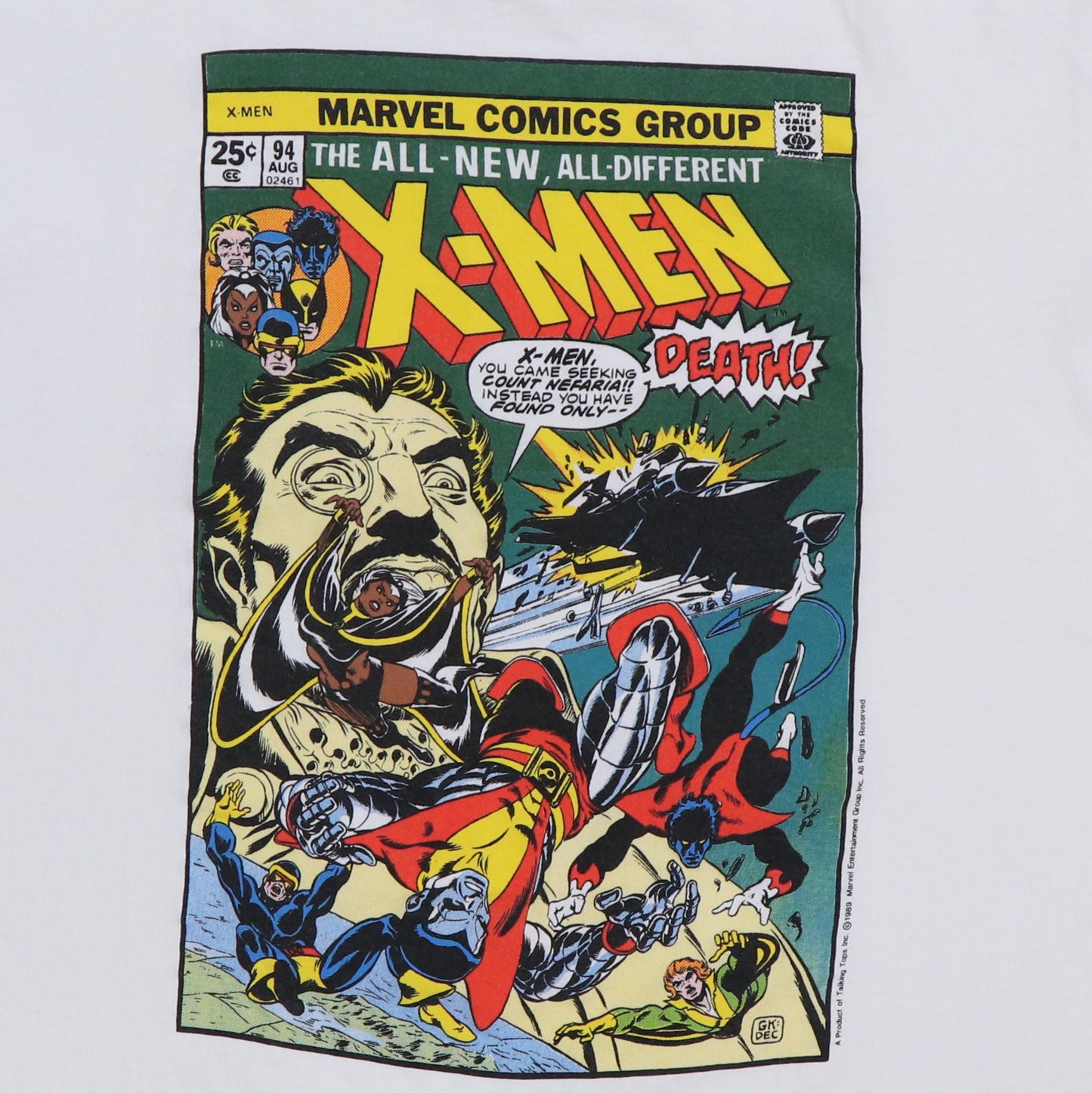 1989 X-Men Count Nefaria Marvel Comics Shirt
