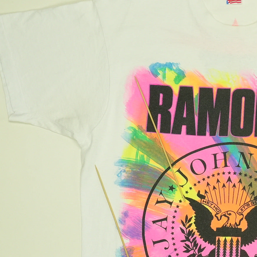 1990 Ramones Escape From New York Tour Shirt Detail