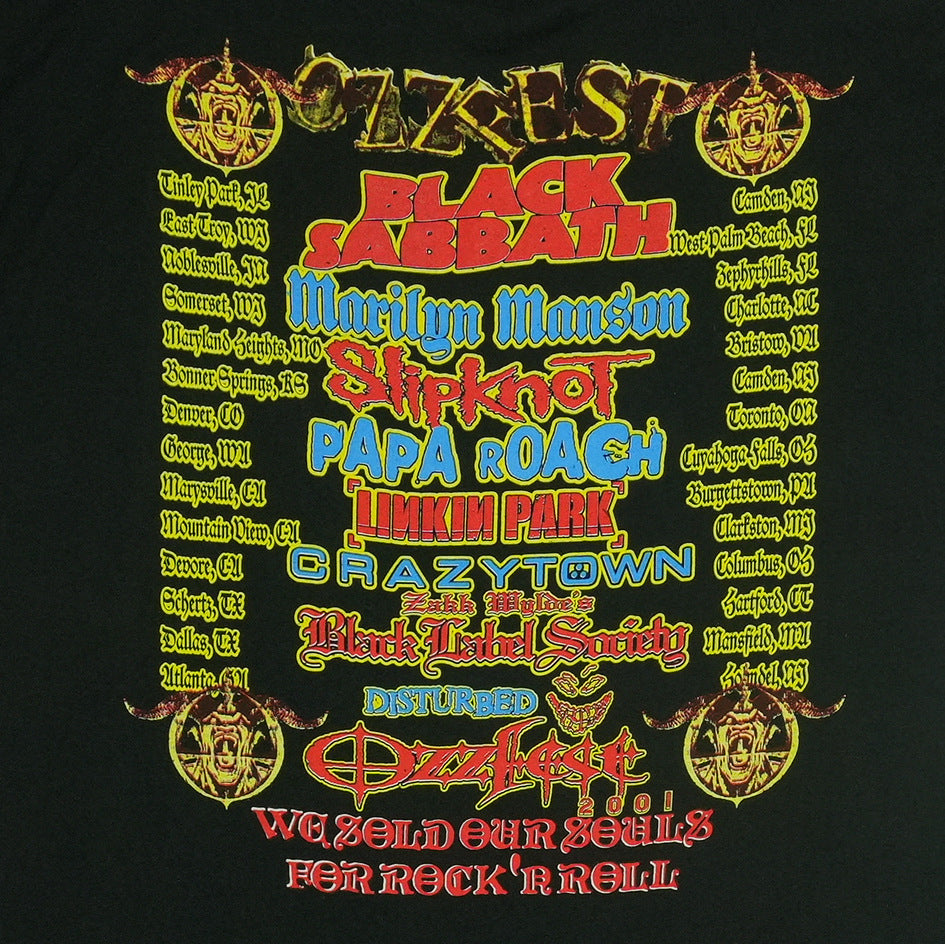 2001 Ozzy Osbourne Ozzfest Concert Shirt