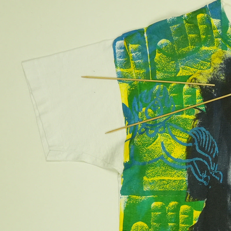 1990s Jimi Hendrix Mike Roman All Over Print Shirt