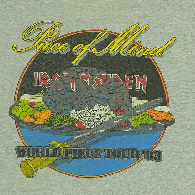 1983 Iron Maiden Piece Of Mind Tour Sleeveless Shirt