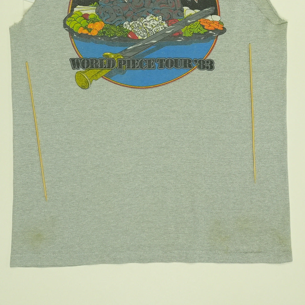 1983 Iron Maiden Piece Of Mind Tour Sleeveless Shirt
