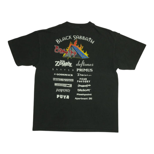 1999 Ozzy Osbourne Ozzfest Concert Shirt Back
