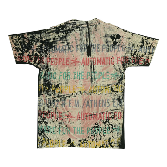 1992 REM Automatic For The People All Over Shirt Back
