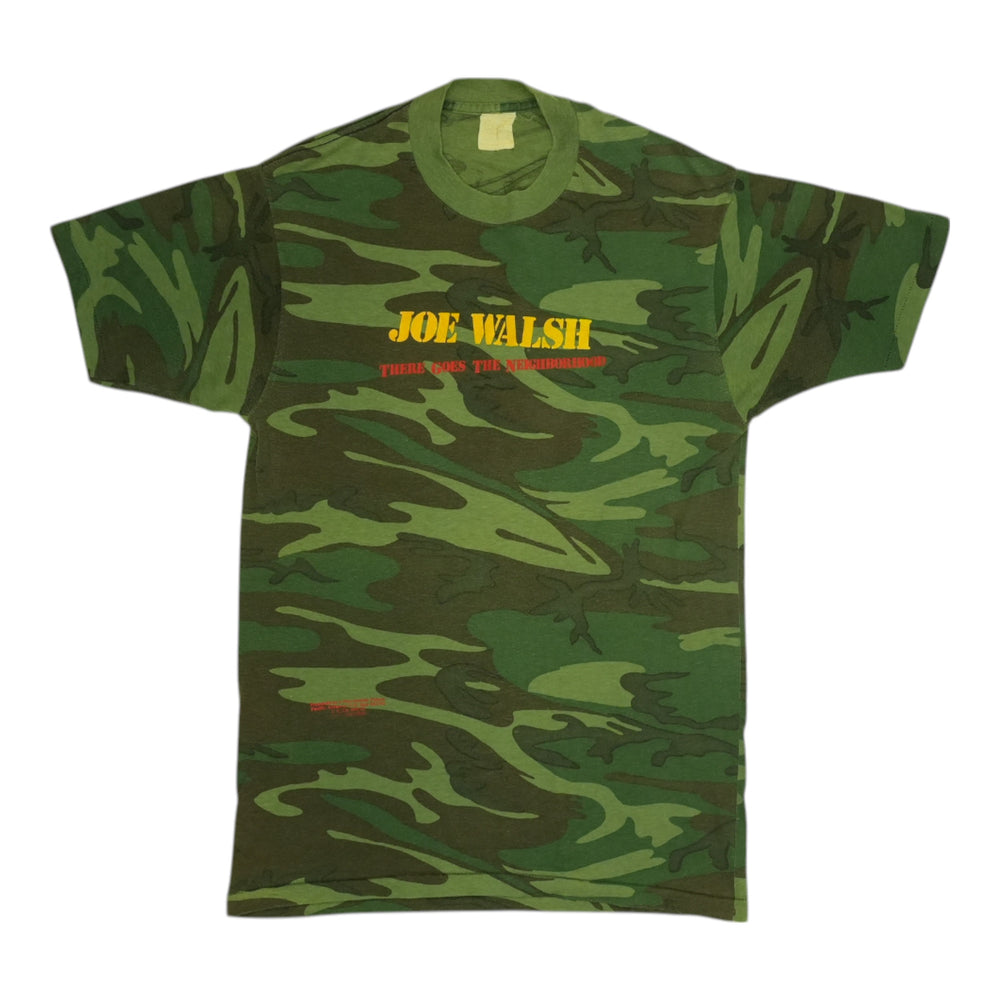 1981 Joe Walsh There Goes The Neighborhood Camo Shirt