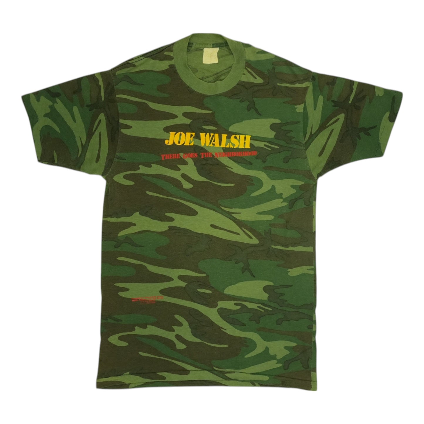 1981 Joe Walsh There Goes The Neighborhood Camo Shirt