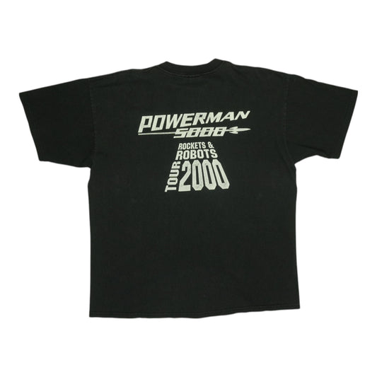 2000 Powerman 5000 Upstaging Crew Tour Shirt Back