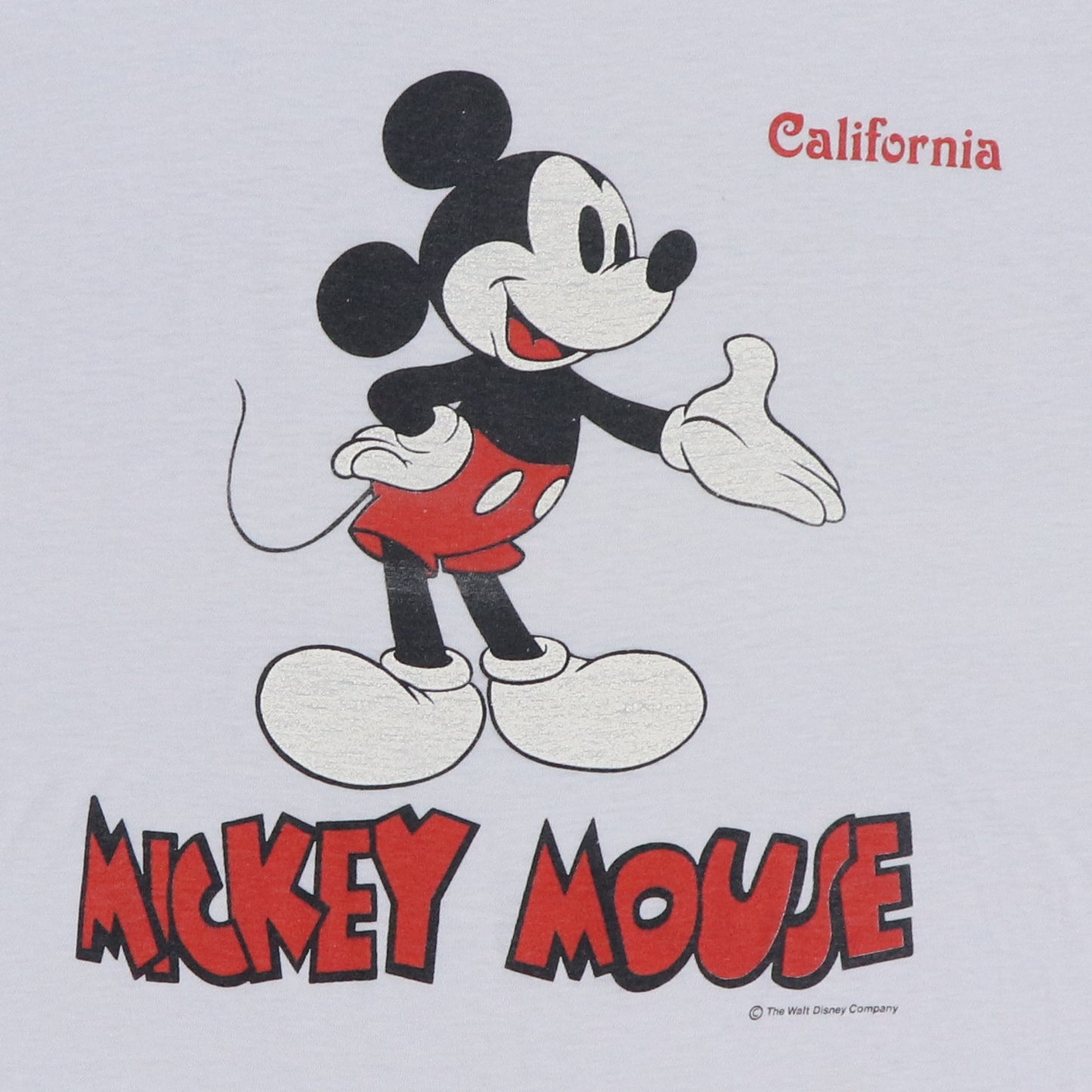 1980s Mickey Mouse Disney California Shirt