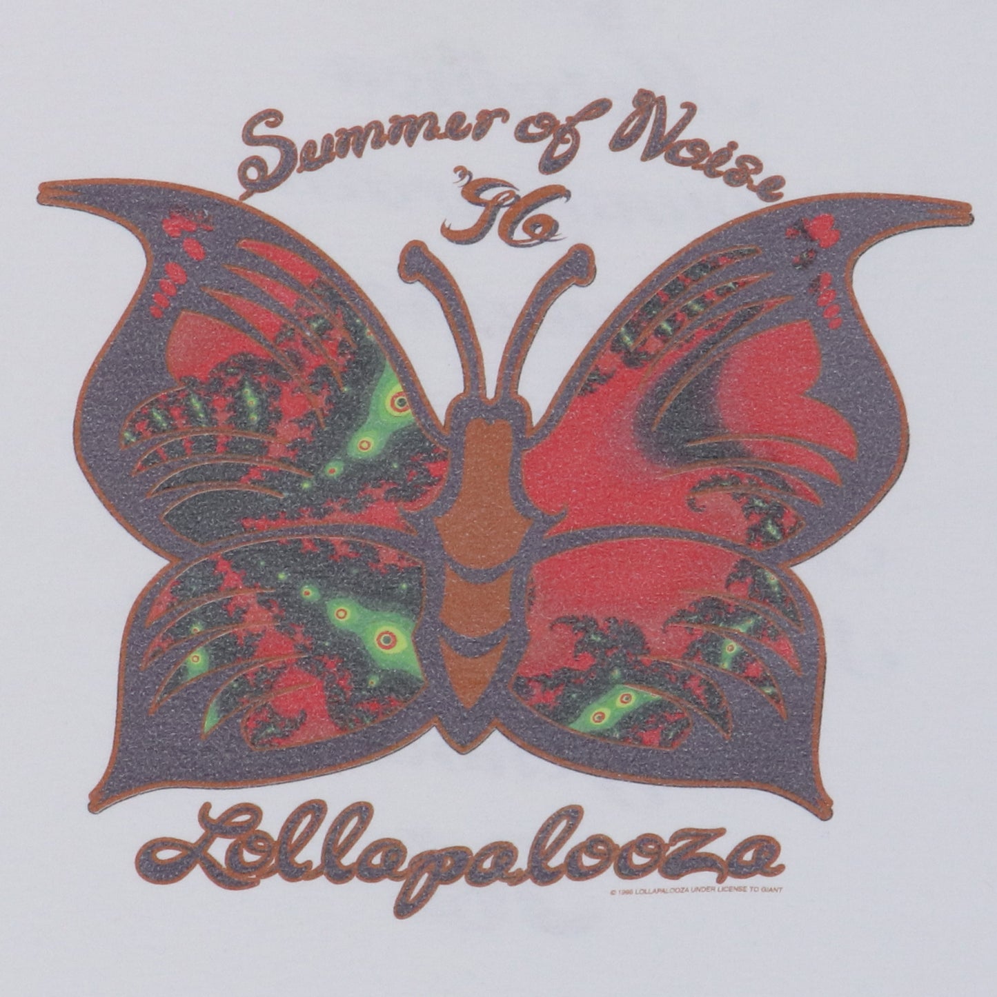 1996 Lollapalooza Summer Of Noise Concert Shirt