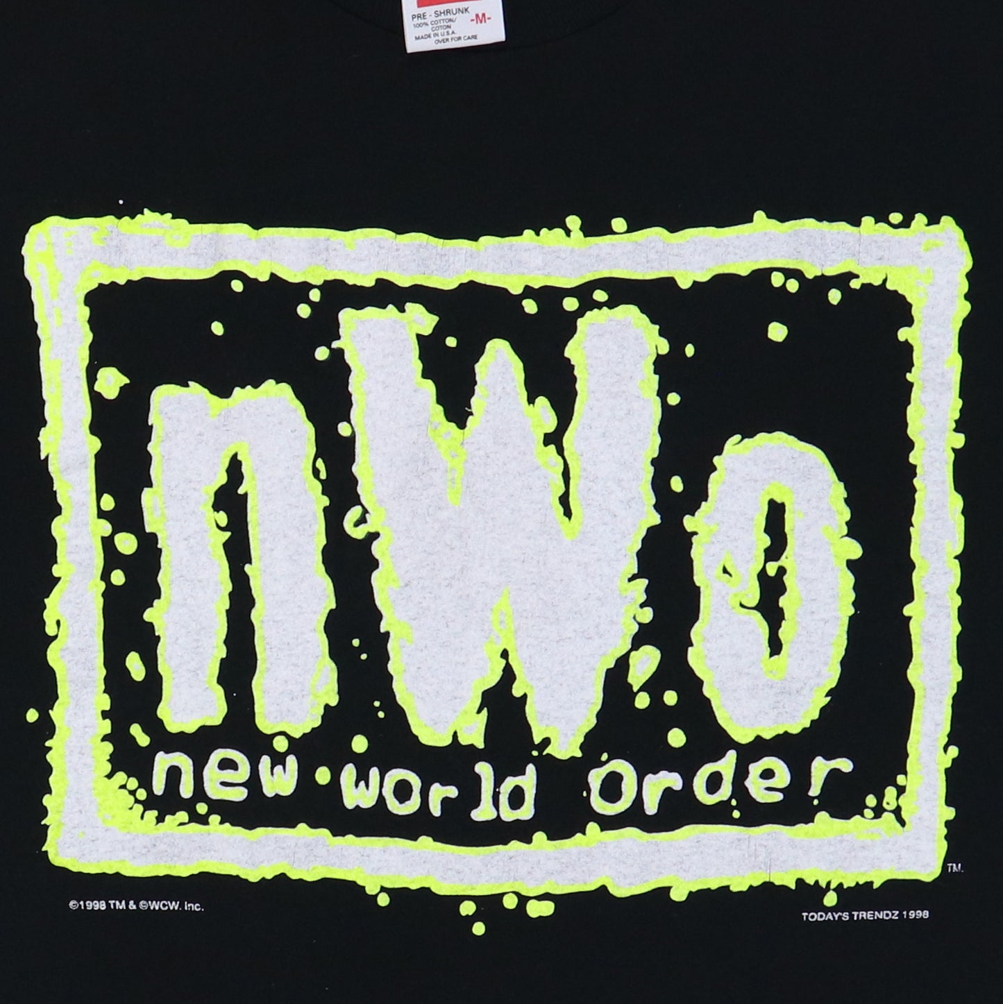 1998 NWO New World Order Wrestling Shirt