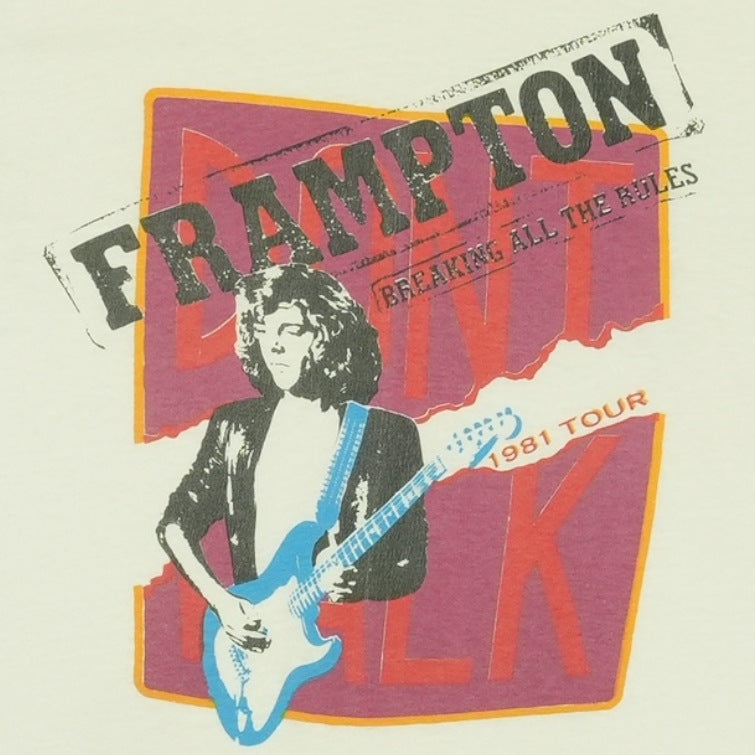 1981 Peter Frampton Breaking All The Rules Tour Shirt