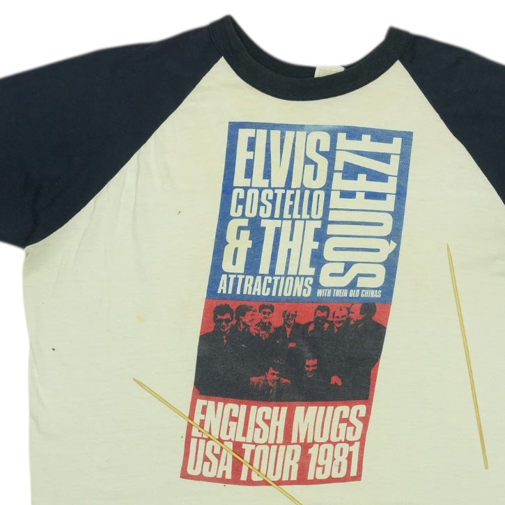 1981 Elvis Costello English Mugs Tour Jersey Shirt