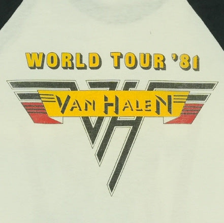 1981 Van Halen Tour Jersey Shirt