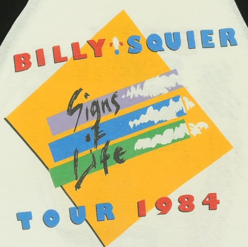 1984 Billy Squier Signs Of Life Tour Jersey Shirt