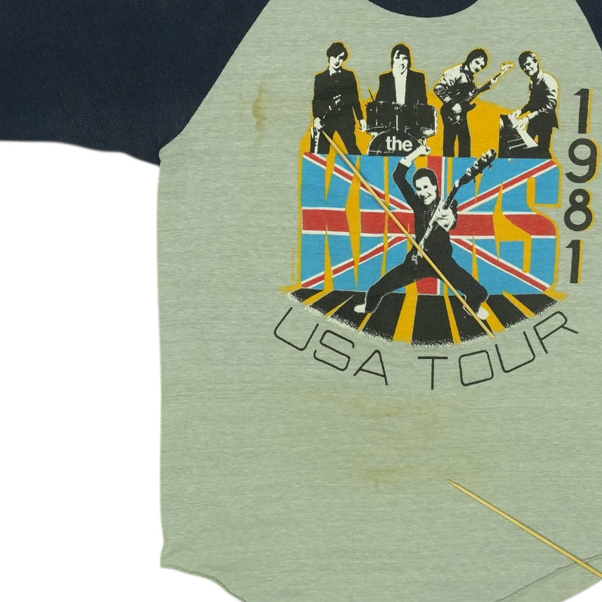 1981 The Kinks Give The People What They Want Tour Jersey Shirt