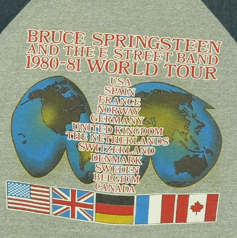 1980 Bruce Springsteen World Tour Jersey Shirt
