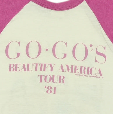 1981 Go-Go's Beautify America Tour Jersey Shirt