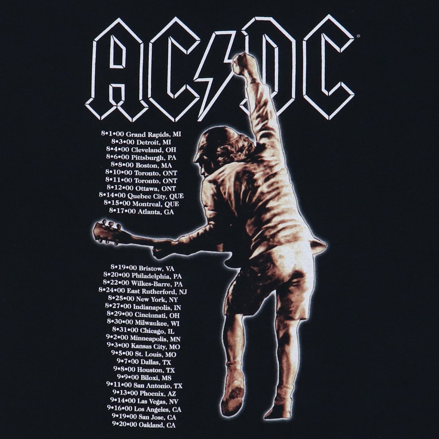 2000 ACDC Stiff Upper Lip Tour Shirt