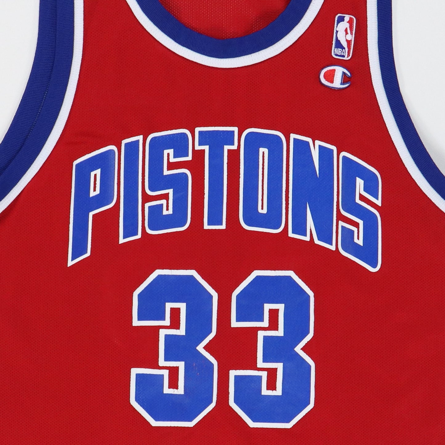 1990s Grant Hill Detroit Pistons NBA Jersey Detail