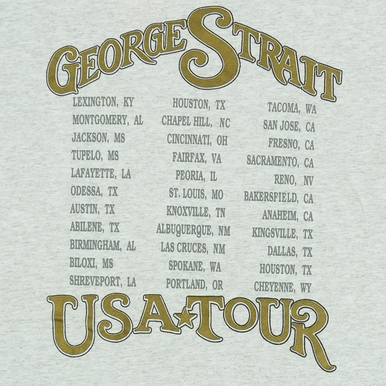 1990s George Strait Tour Shirt Detail