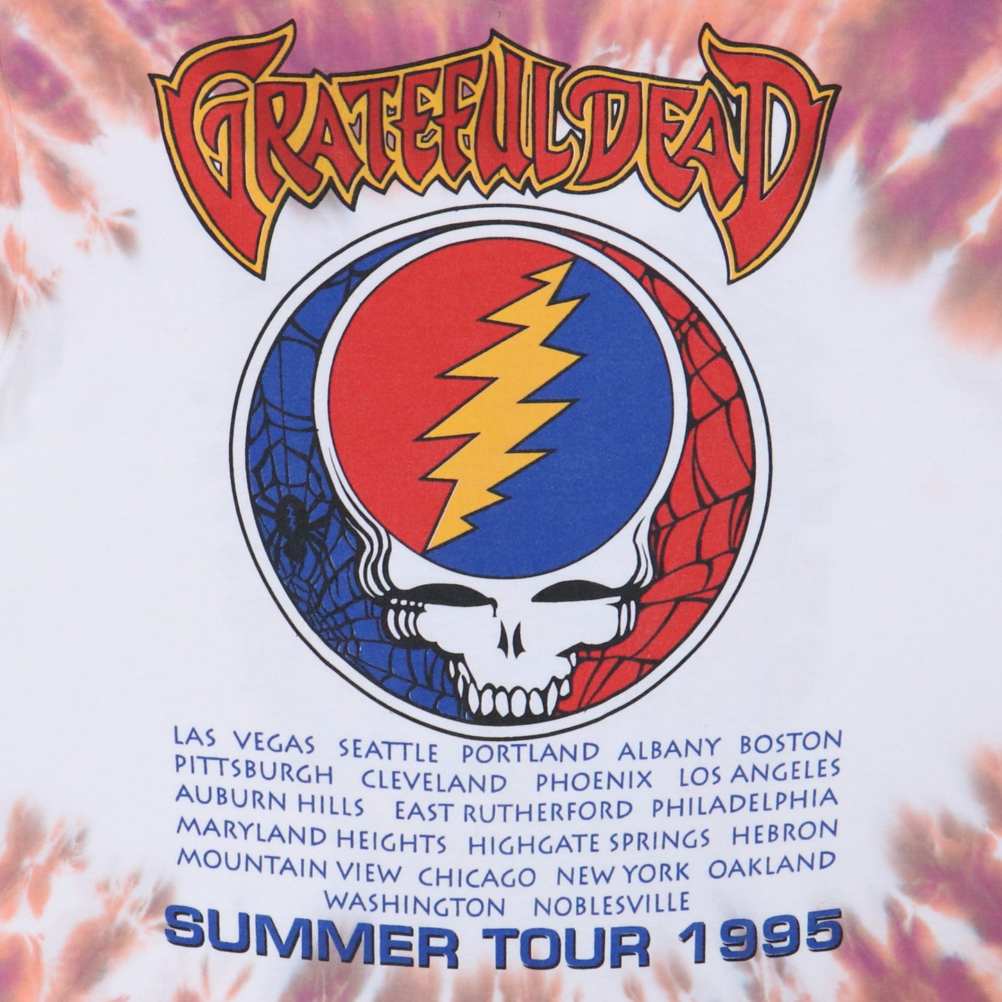 1995 Grateful Dead Summer Tour Tie Dye Shirt