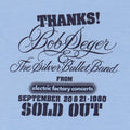 1980 Bob Seger Sold Out Concert Shirt