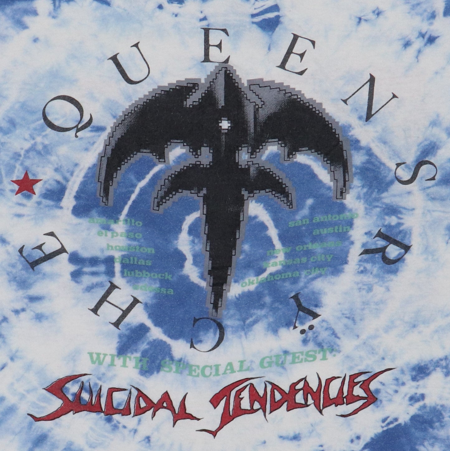 1991 Queensryche Tie Dye Tour Shirt