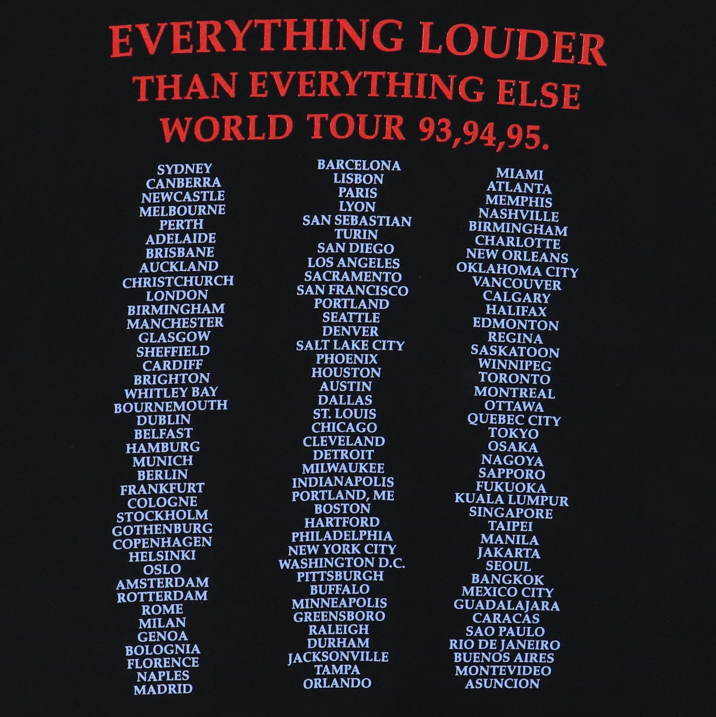 1994 Meat Loaf Everything Louder Tour Shirt