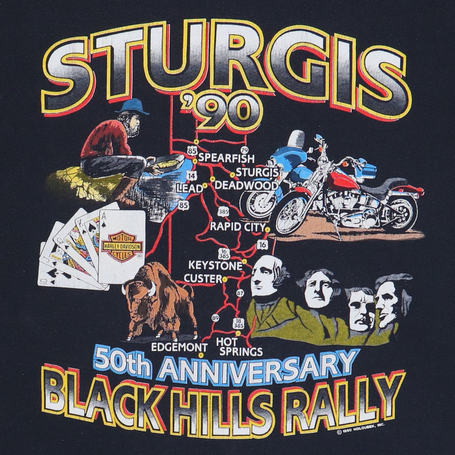 1990 Harley Davidson Sturgis Shirt