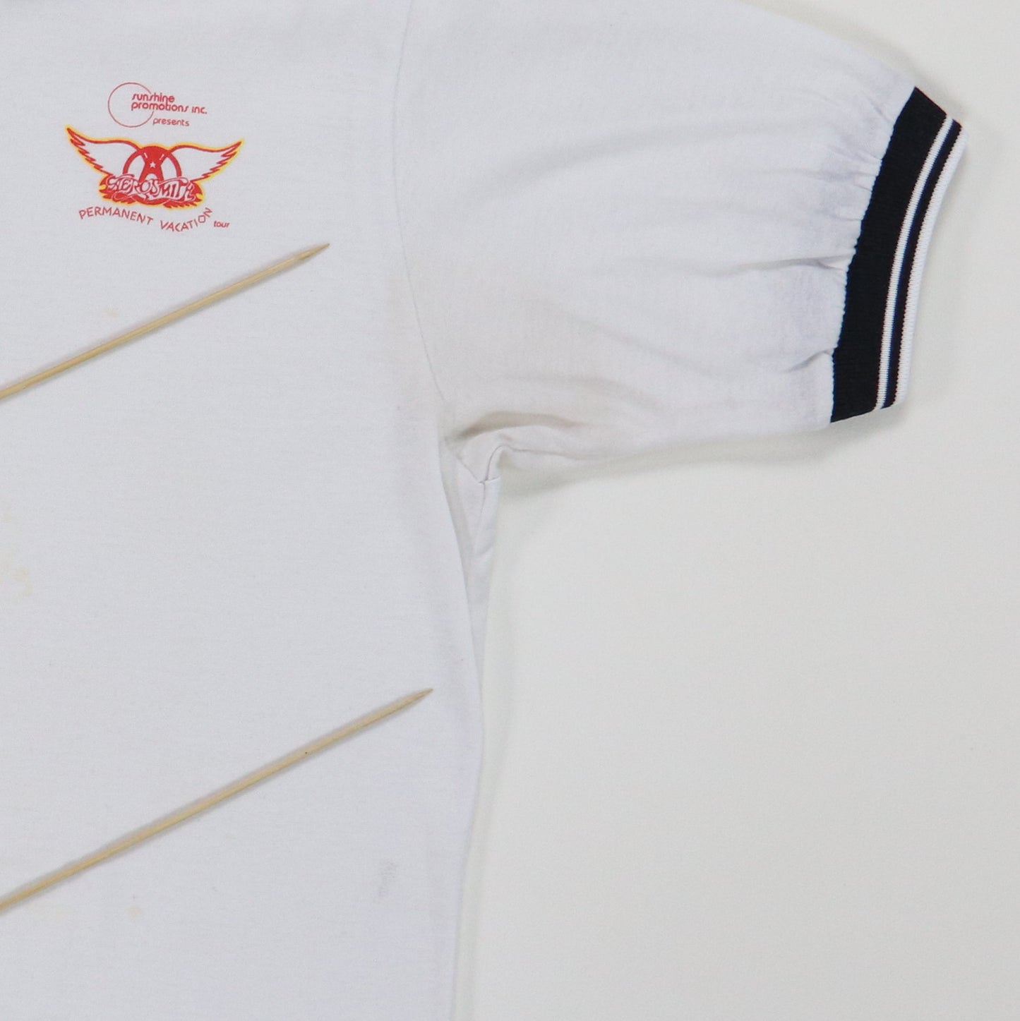 1987 Aerosmith Permanent Vacation Tour Crew Polo Shirt