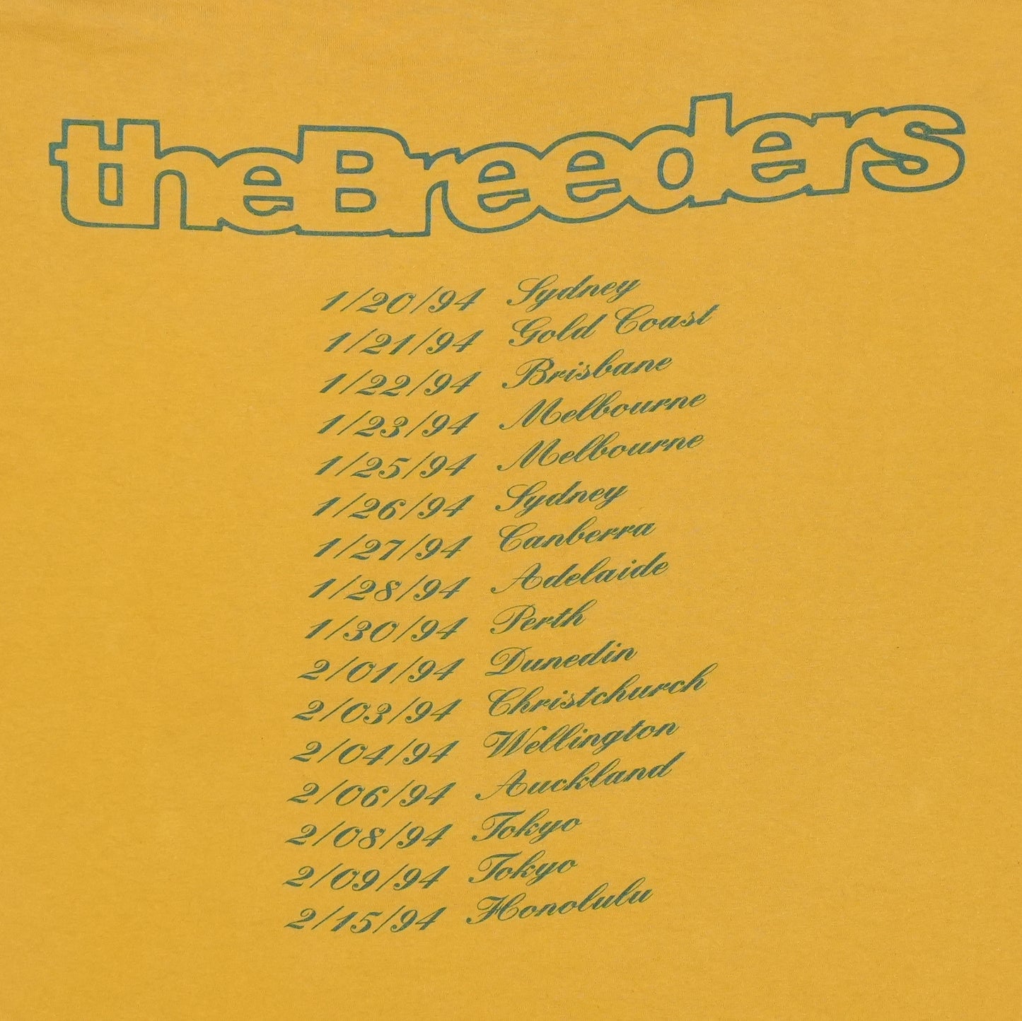 1994 The Breeders Tour Shirt