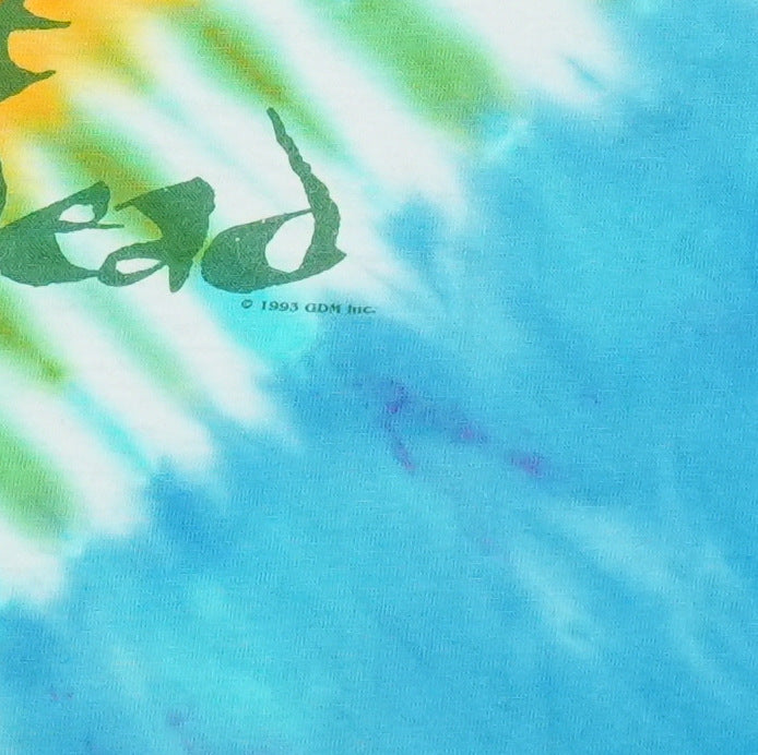 1993 Grateful Dead Rainforest Dead Summer Tour Tie Dye Shirt