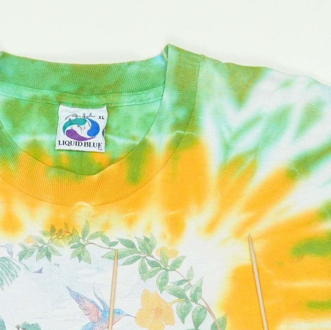 1993 Grateful Dead Rainforest Dead Summer Tour Tie Dye Shirt