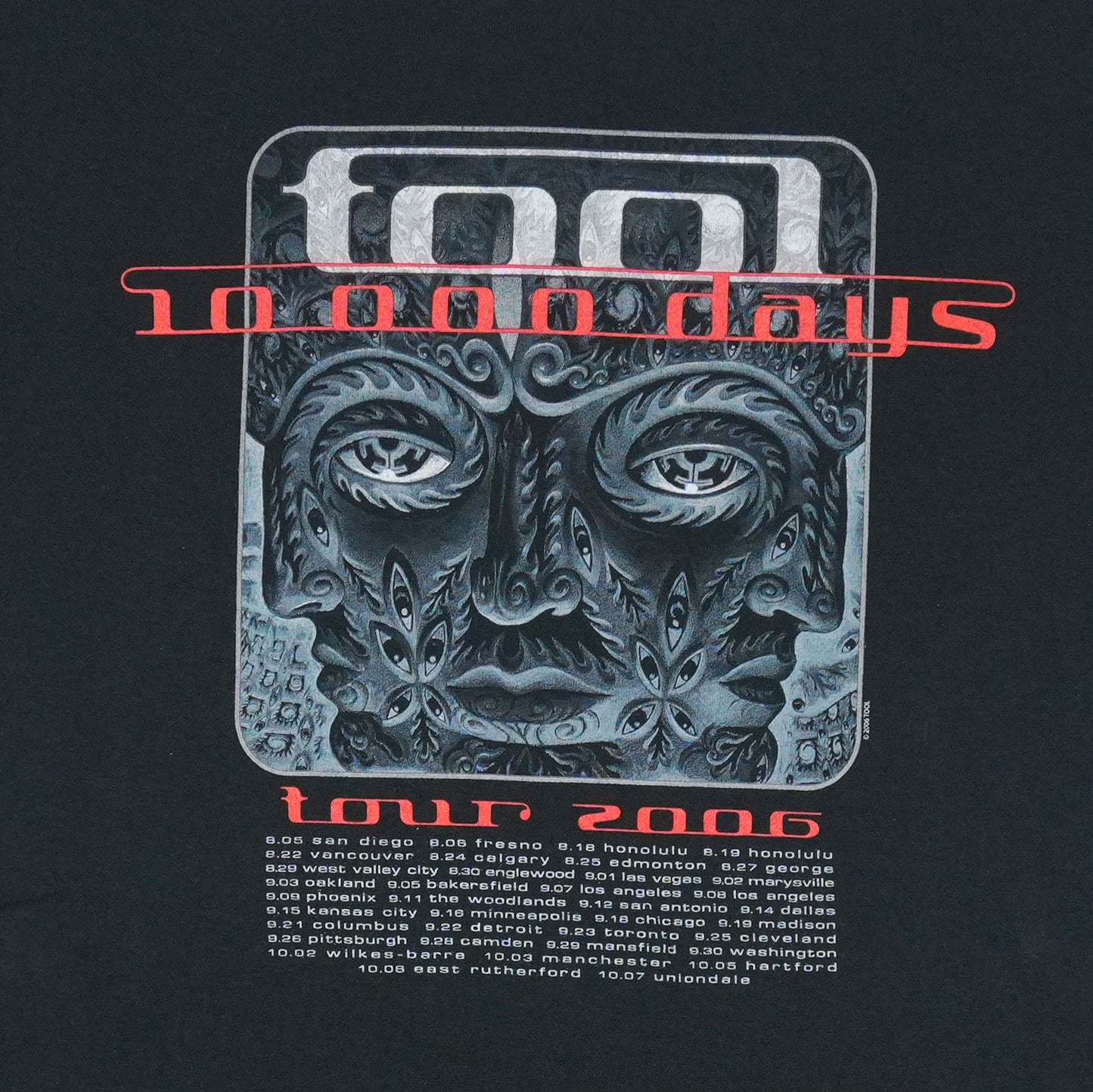 2006 Tool 10,000 Days Tour Shirt