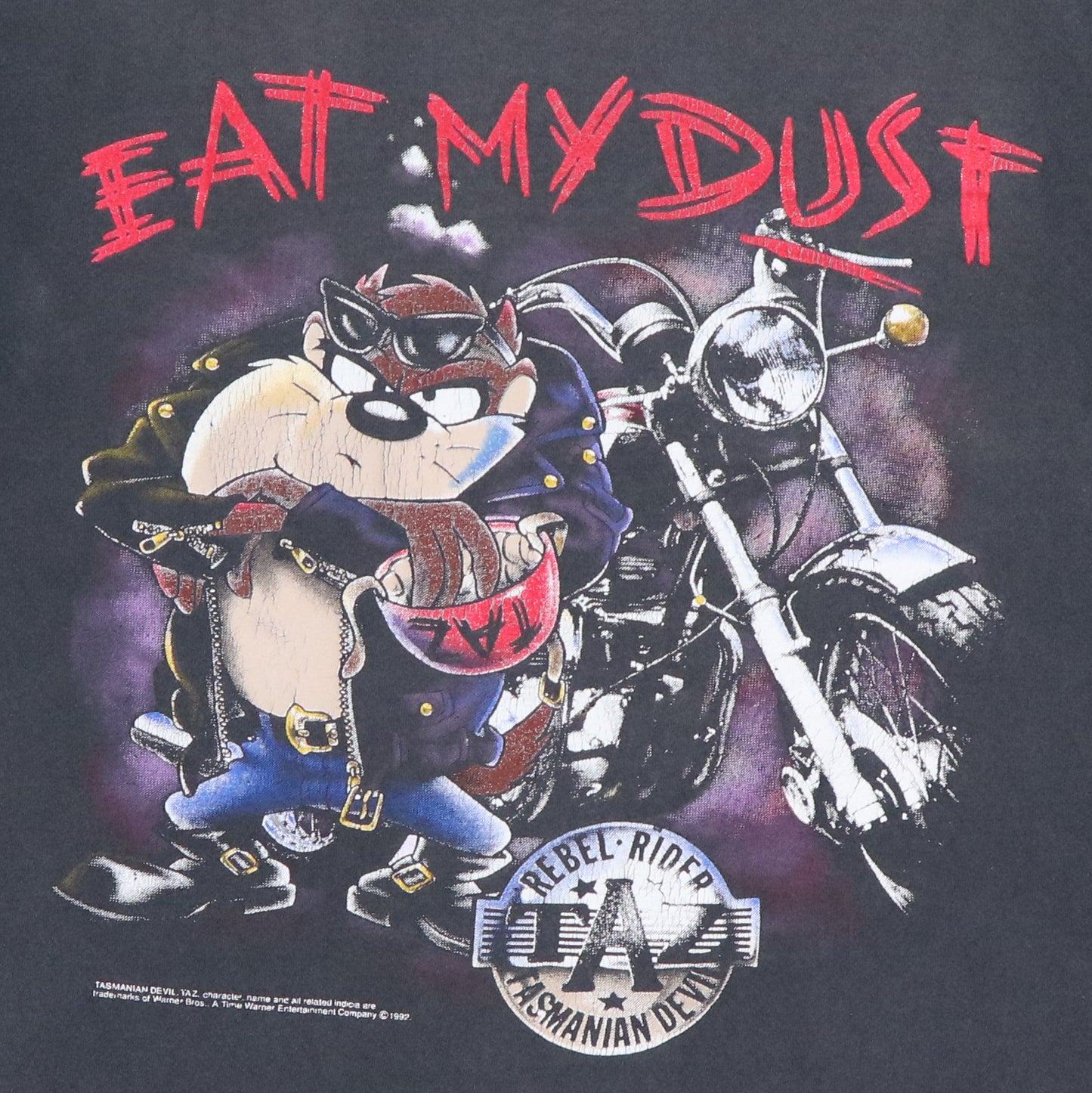 1992 Taz Eat My Dust Warner Brothers Shirt