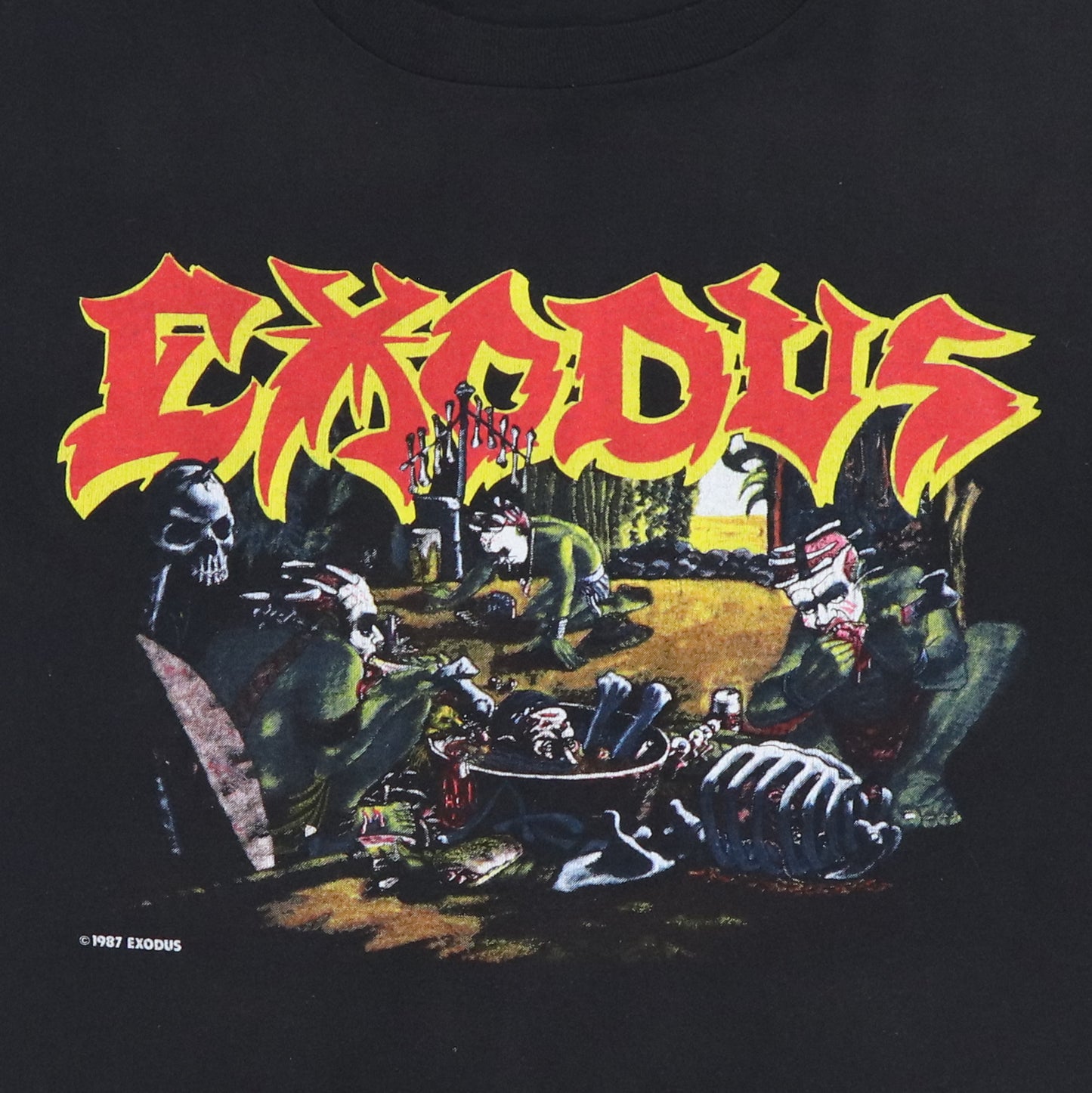 1987 Exodus Meat Party Tour Shirt