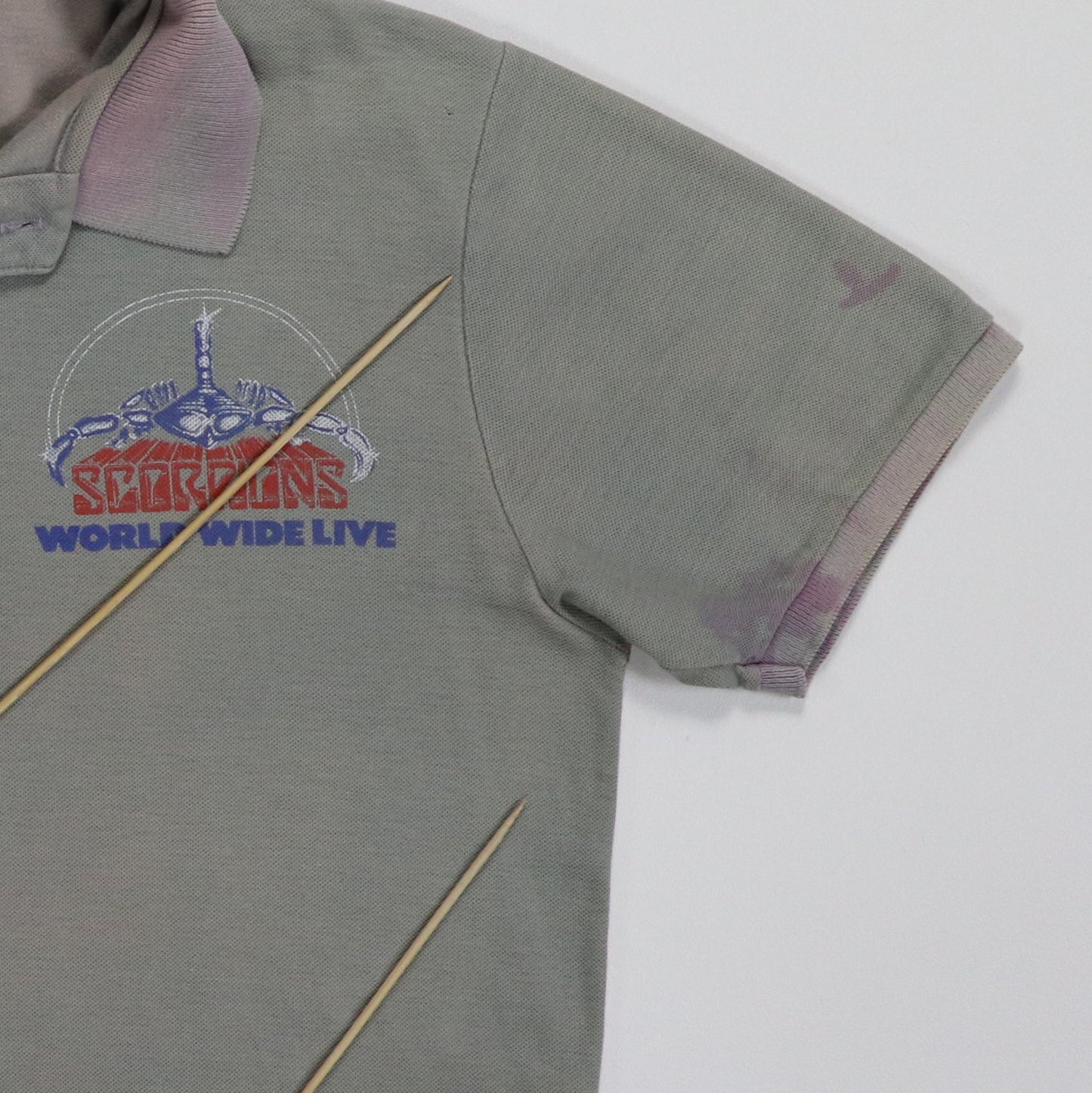 1985 Scorpions Summer Sting Collard Shirt