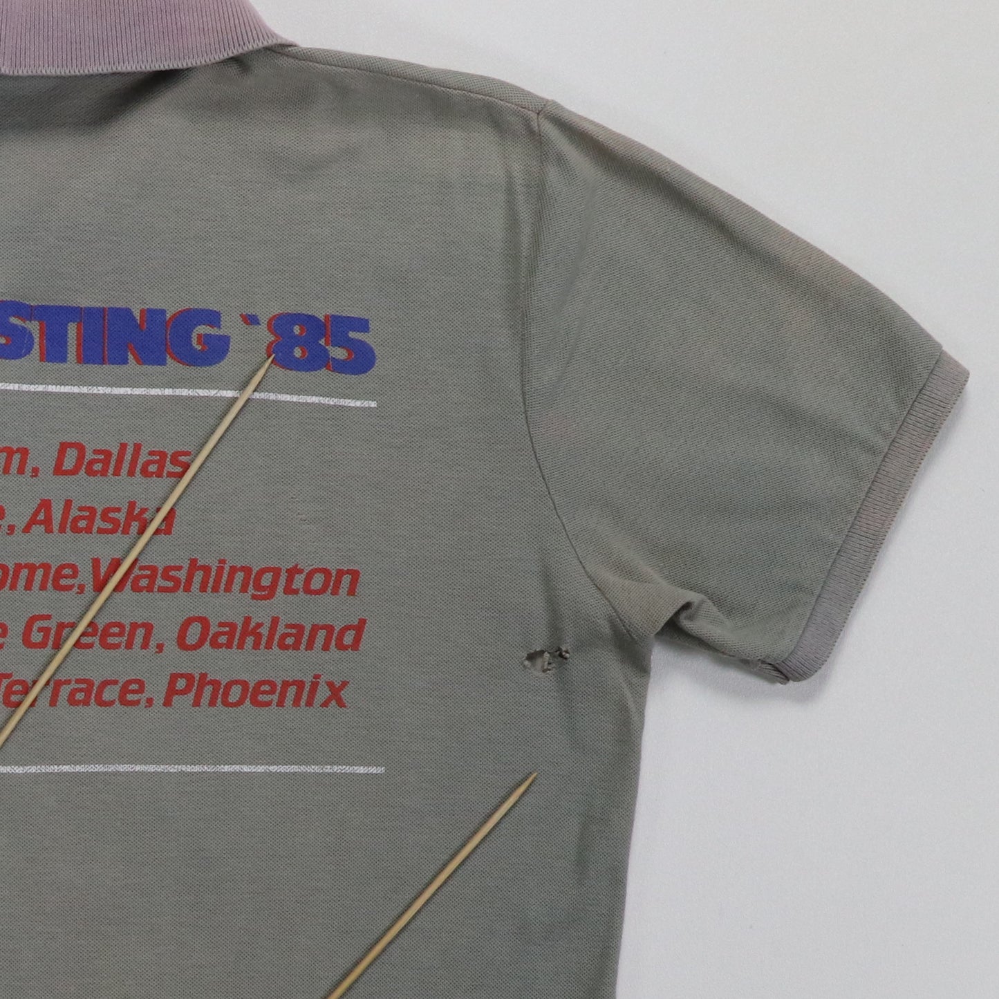 1985 Scorpions Summer Sting Collard Shirt