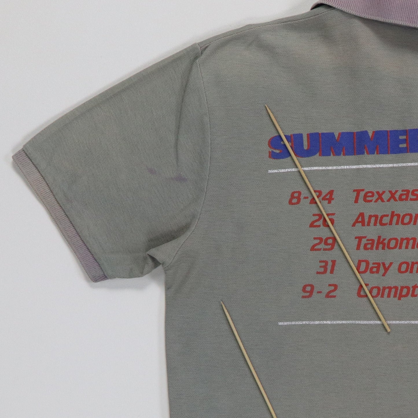 1985 Scorpions Summer Sting Collard Shirt