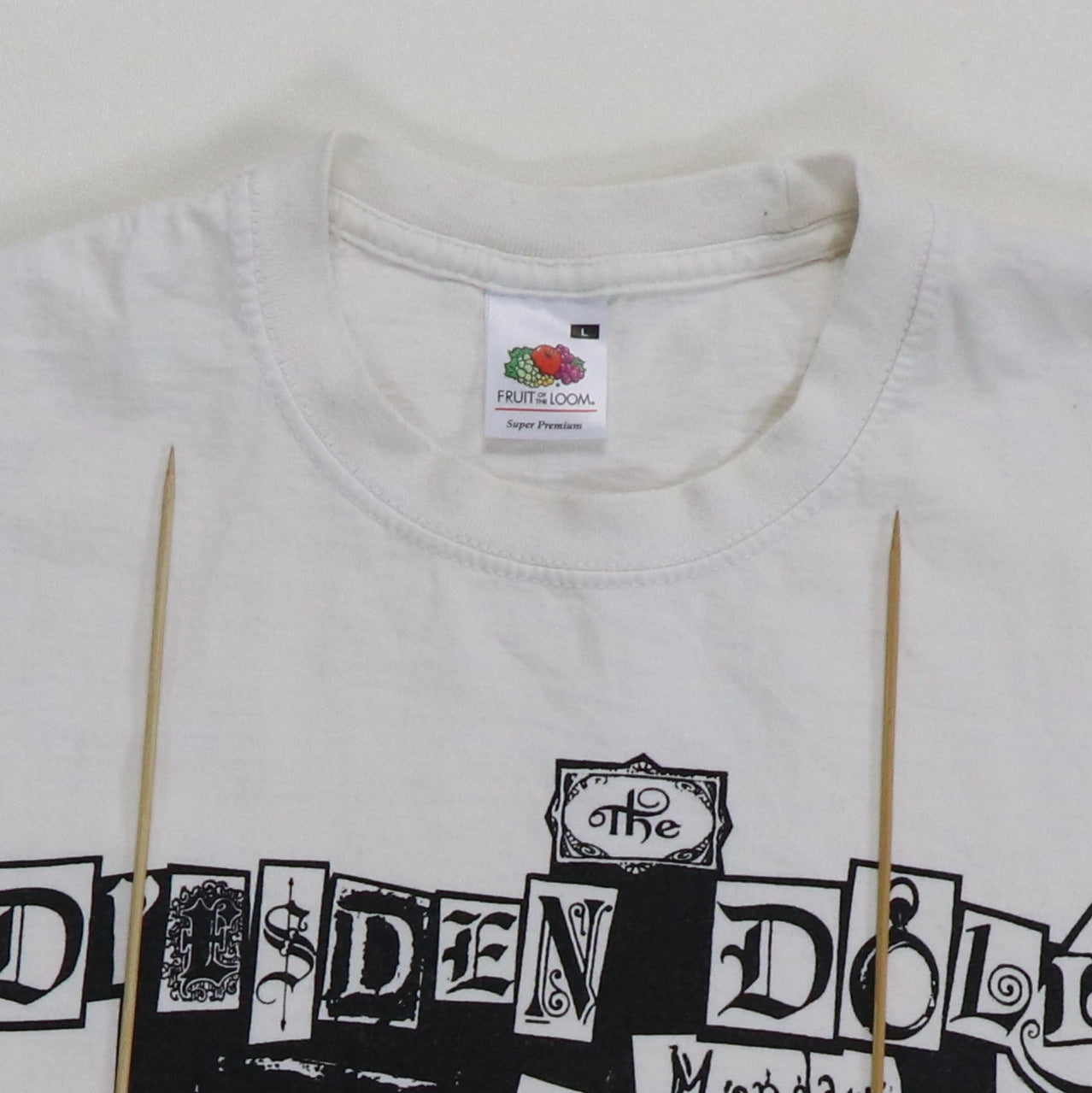2001 Dresden Dolls Concert Shirt Detail